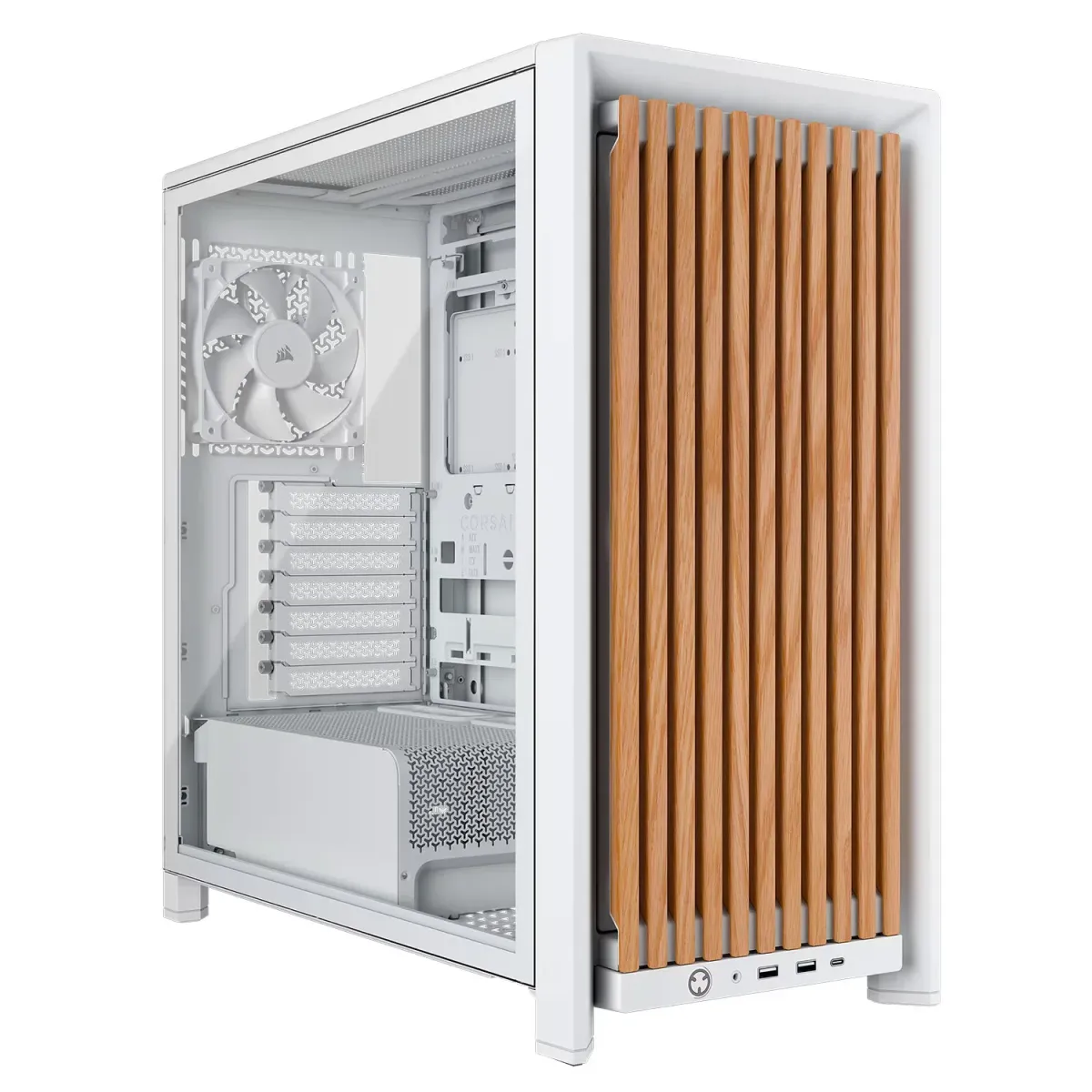 Case Corsair 4000D Frame Wood RS Midi White Oak