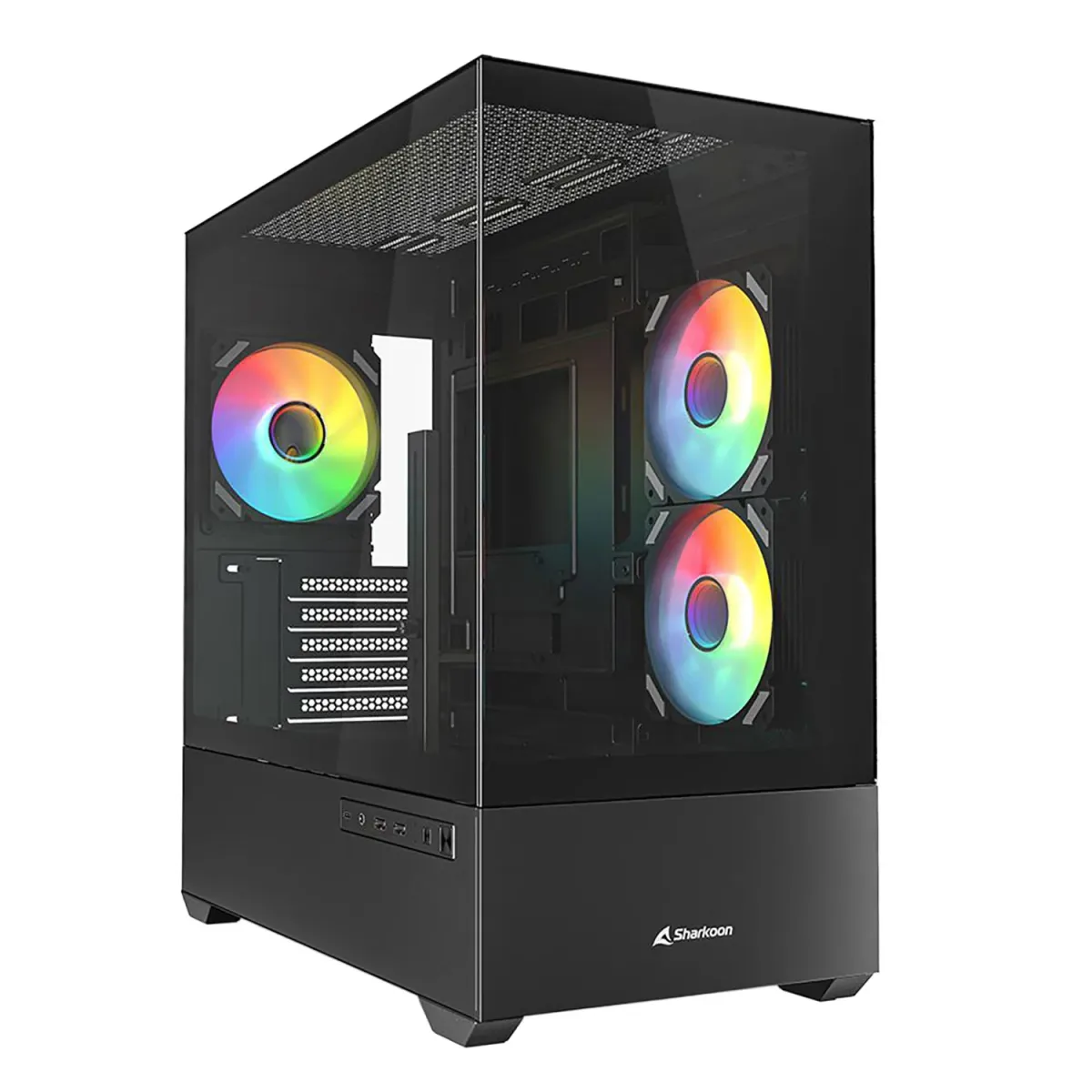 Case Sharkoon Micro MK6 RGB Black