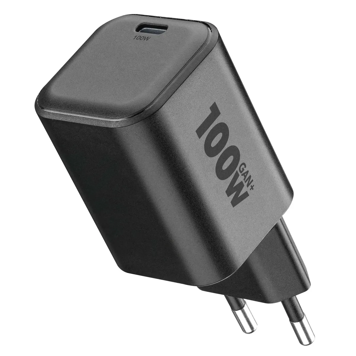 Cellularline Φορτιστής GaN+ 1 Θέσης 100W Μαύρο Με Καλώδιο