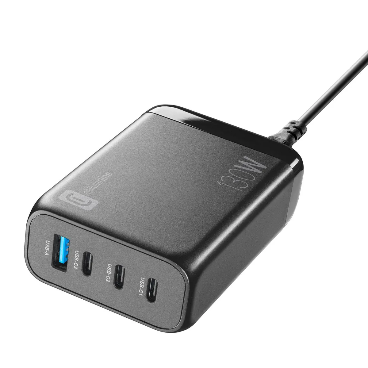 Cellularline Φορτιστής GaN 4 Θέσεων 130W Μαύρο