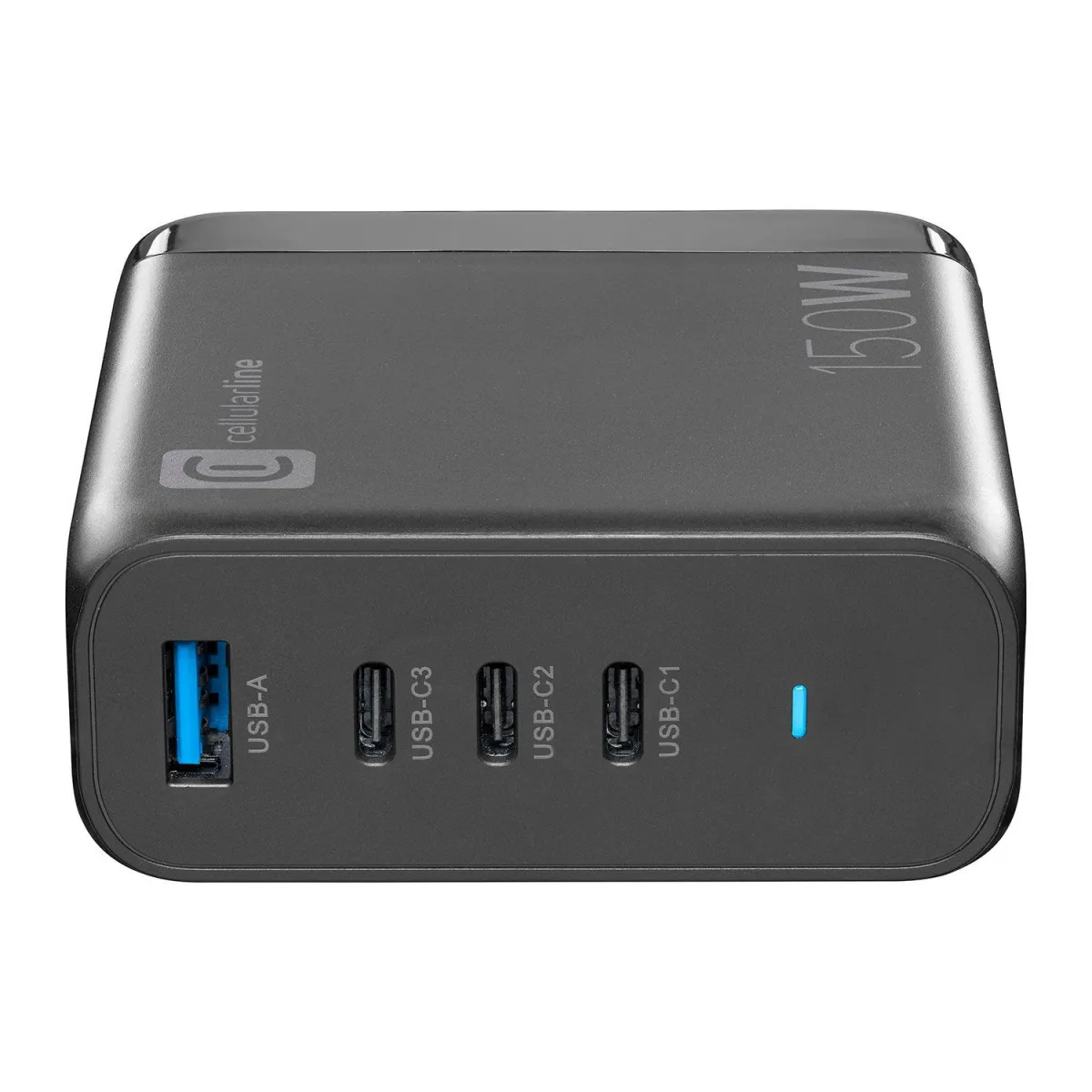 Cellularline Φορτιστής GaN 4 Θέσεων 150W Μαύρο