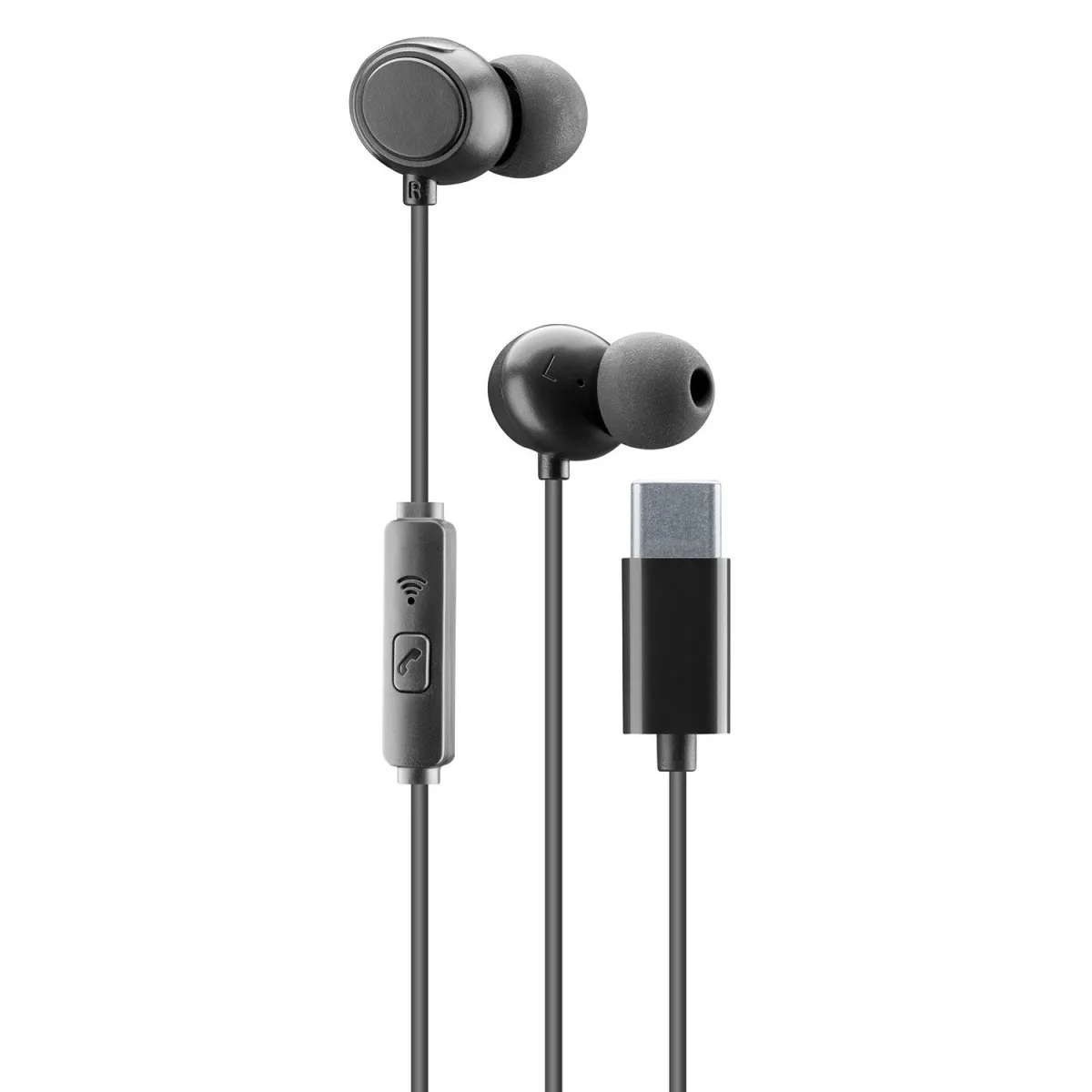 Cellularline Handsfree InEar TypeC black