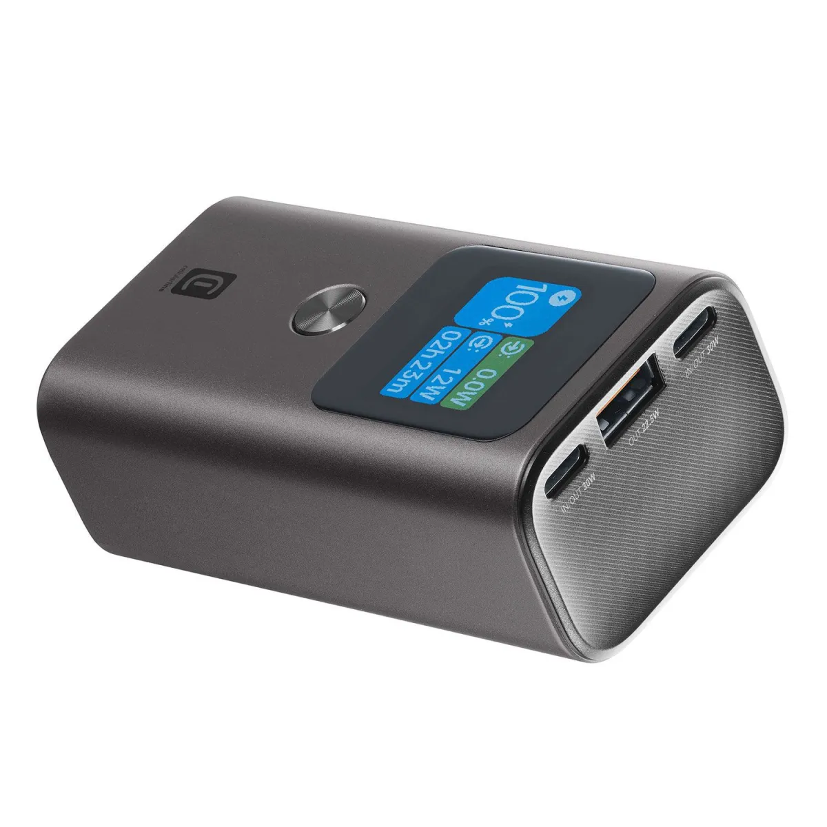 Cellularline Powerbank PD 10000 mAh 3 Θέσεων 30W Μαύρο