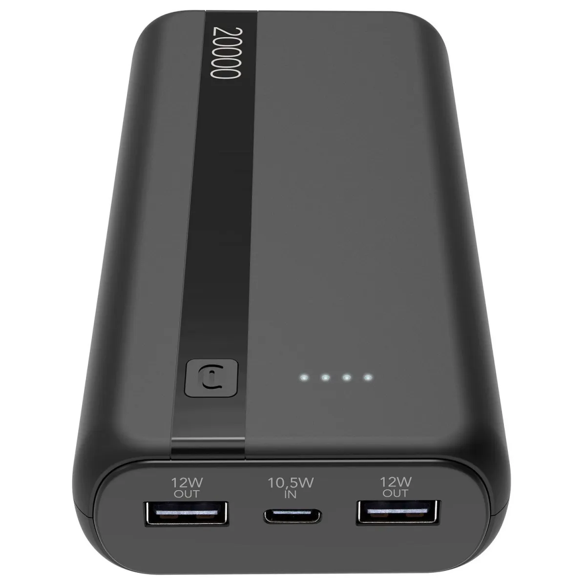 Cellularline Powerbank PD 20000 mAh 2 Θέσεων 12W Μαύρο