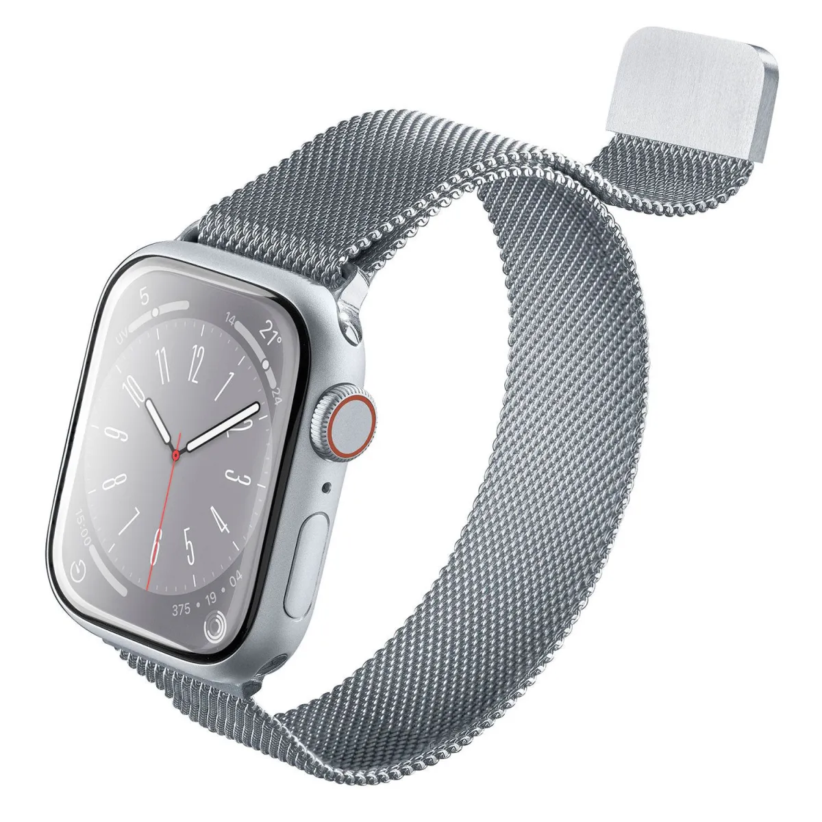 Cellularline Silve Steel Band AppleWatch 42/44/45/49m