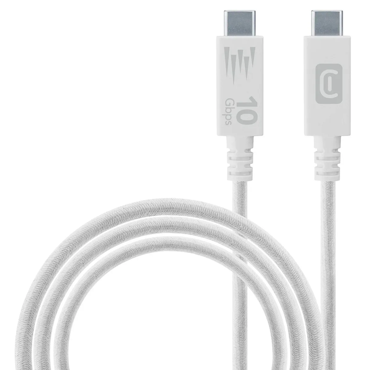 Cellularline Καλώδιο USB-C to USB-C 100W 1.5 m Λευκό