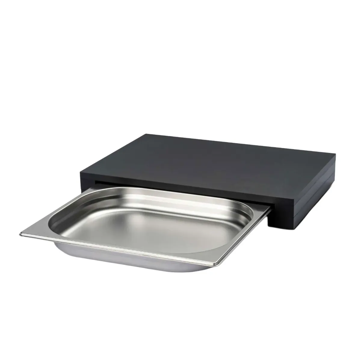 Continenta Δίσκος κοπής 39x27x5 εκ. με συρτάρι Black