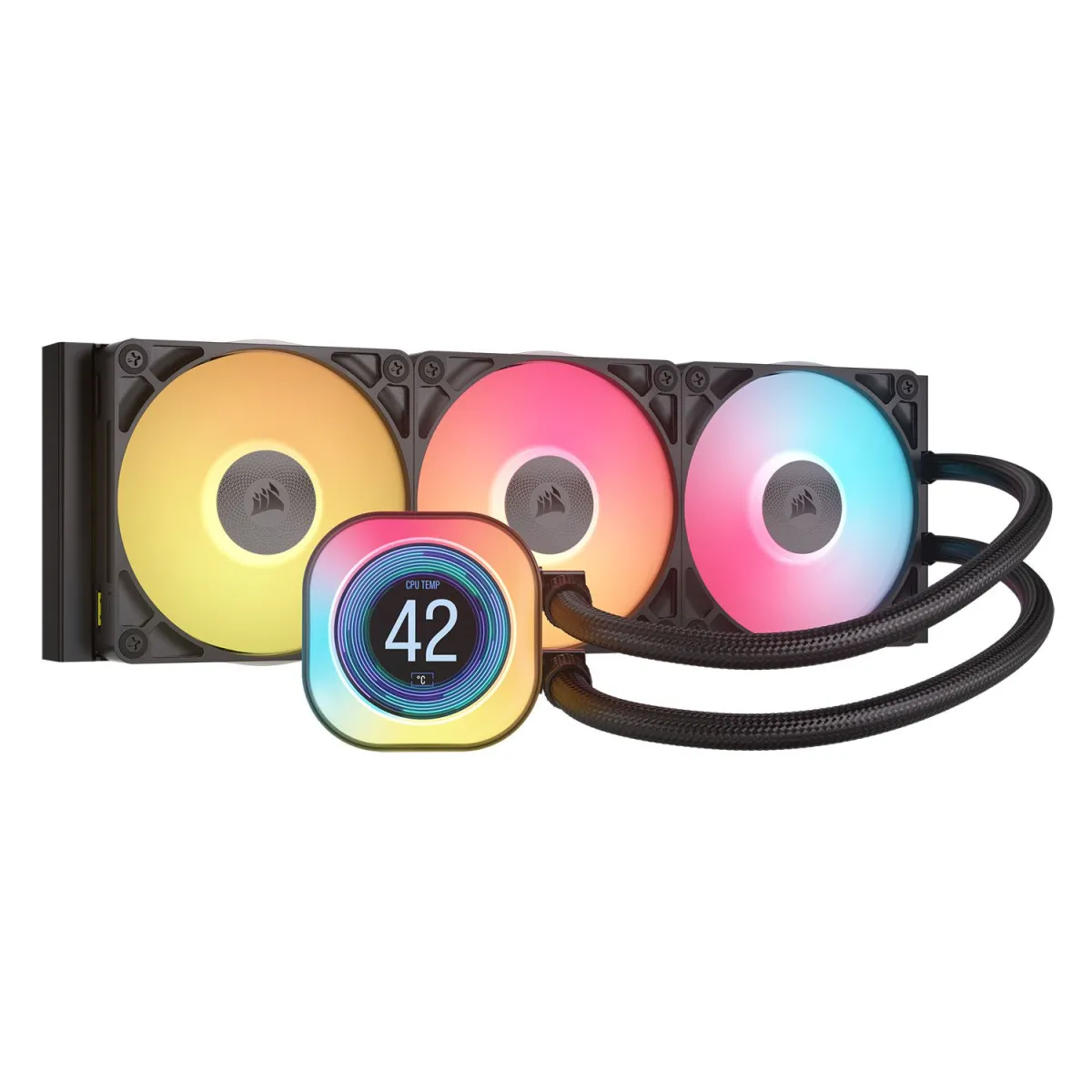 Corsair CPU Cooler Hydro Titan RX360 LCD iCue RGB Black
