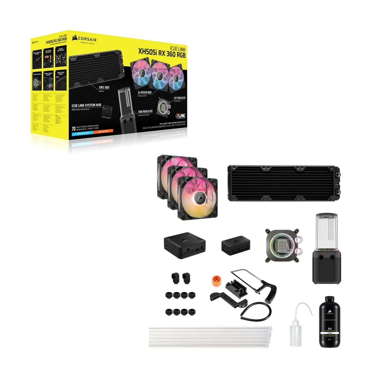 Corsair Custom Cooling Kit HydroX XH505i Stealth Gray
