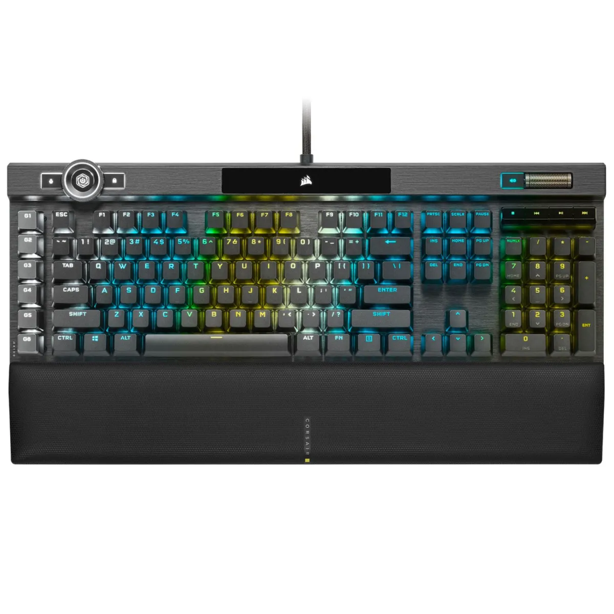 Corsair Πληκτρολόγιο K100 Optical Mech OPX Rapidfire Ενσύρματο