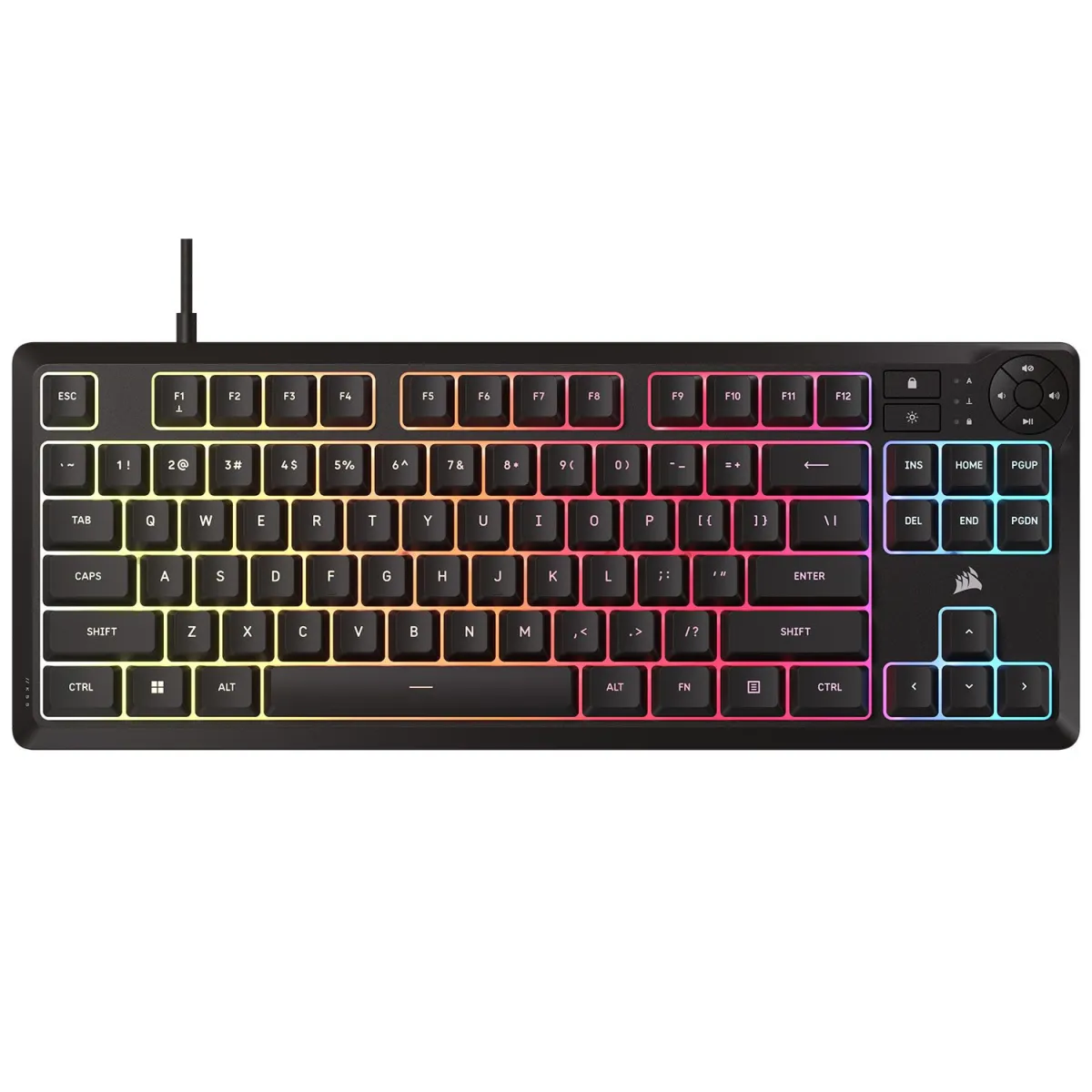Corsair Πληκτρολόγιο K55 Core TKL RGB