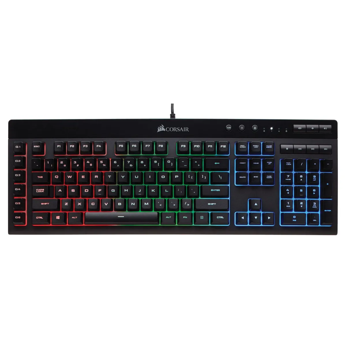 Corsair Πληκτρολόγιο K55 RGB GR Ενσύρματο