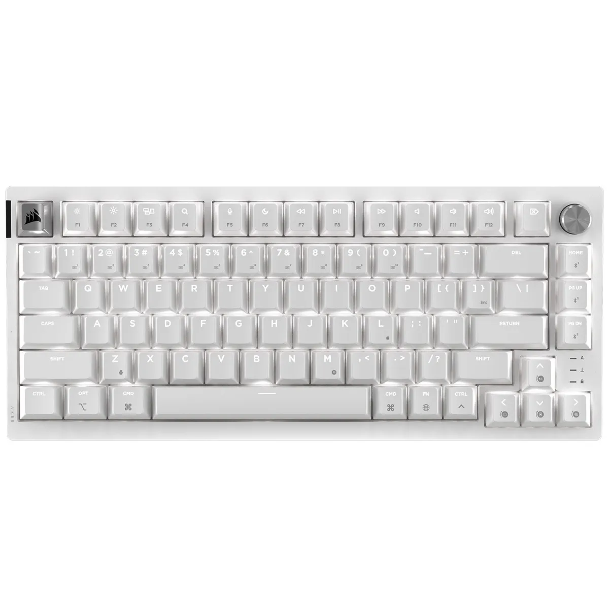 Corsair Πληκτρολόγιο K65 Plus Apple Edition Frost White