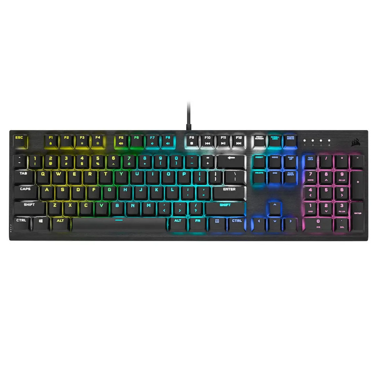 Corsair Πληκτρολόγιο PRO RGB K60 Cherry Viola Switches Ενσύρματο