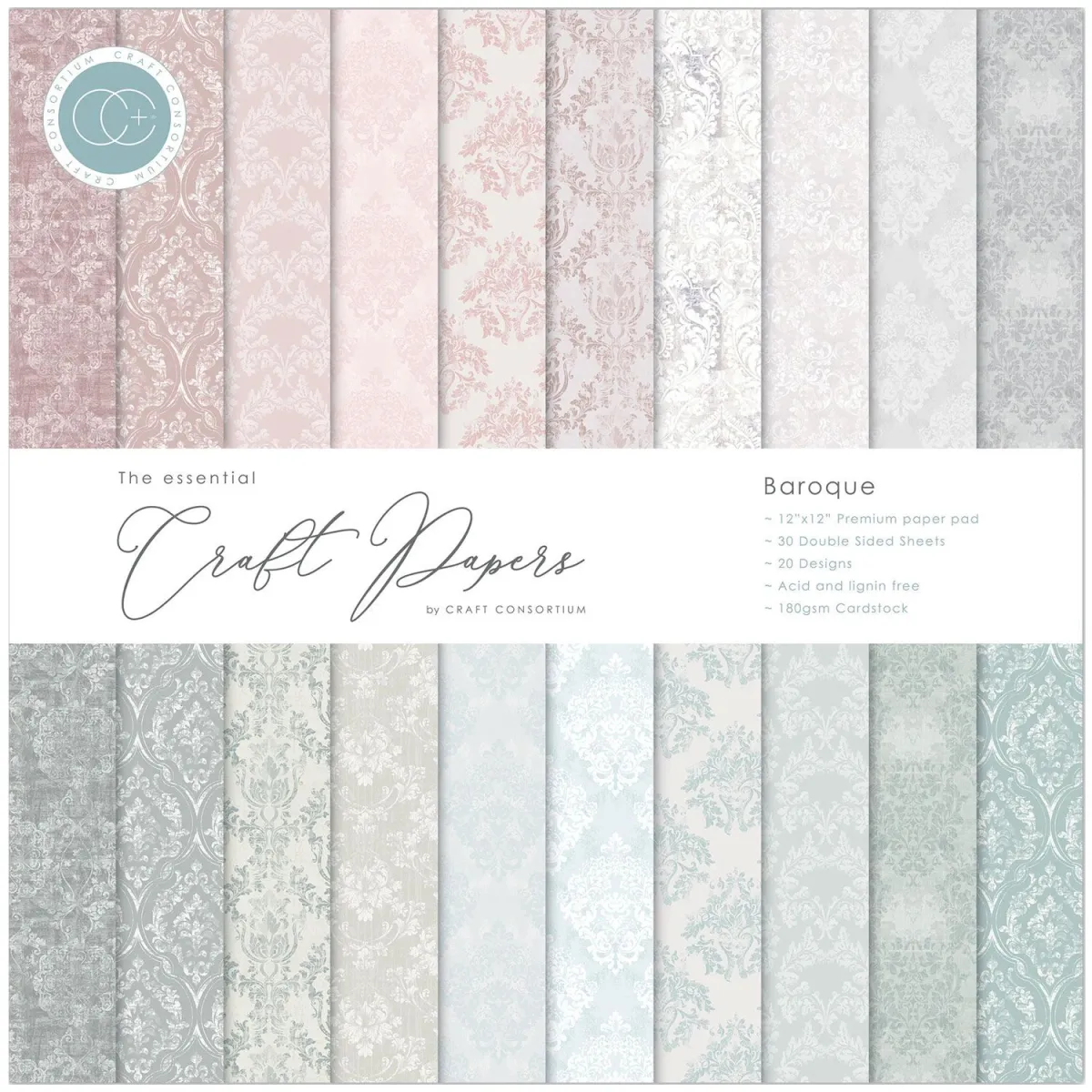 Craft Consortium Paper Pad Baroque 30 φύλλα