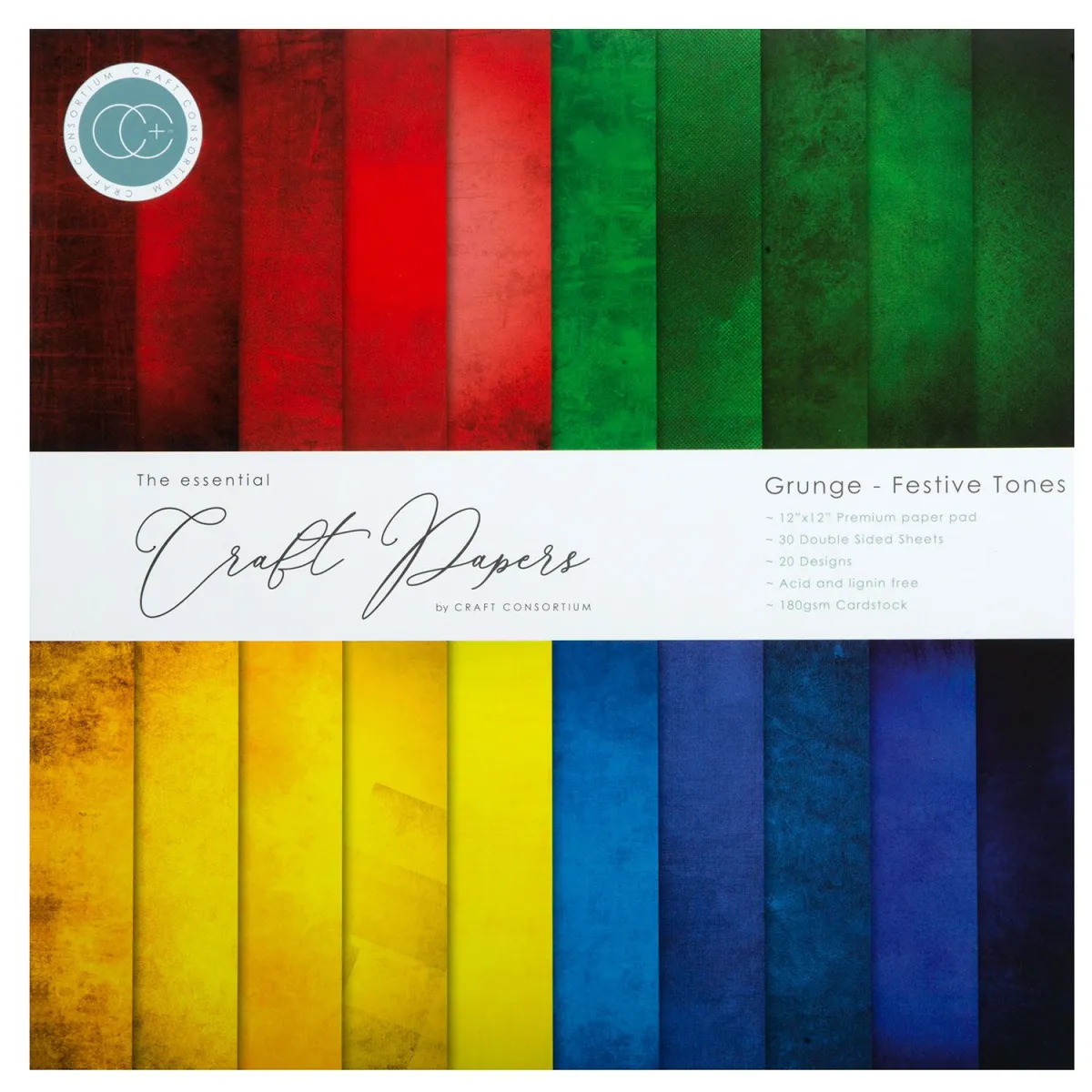 Craft Consortium Paper Pad Festive Tones 30 φύλλα