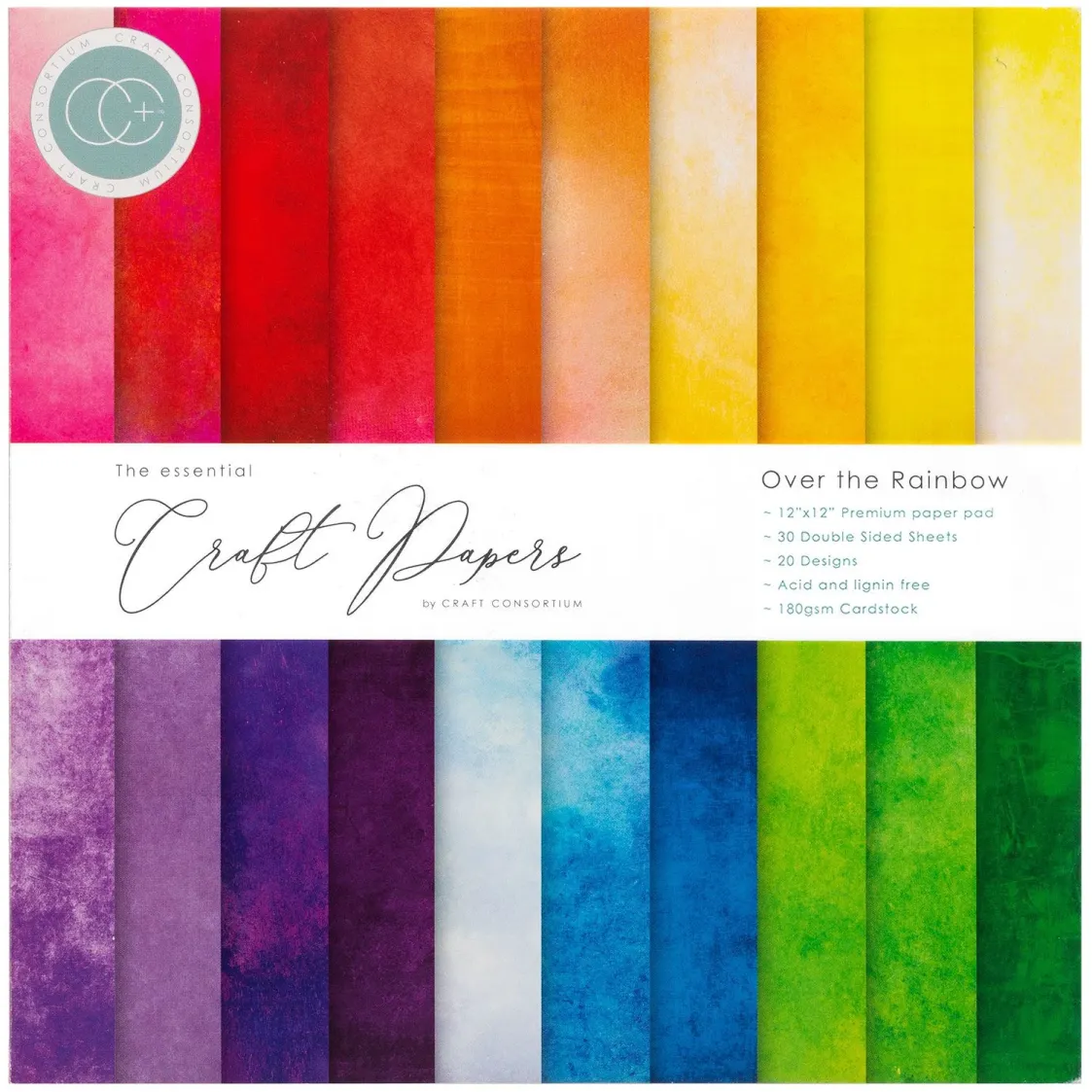 Craft Consortium Paper Pad Over The Rainbow 30 Φύλλα