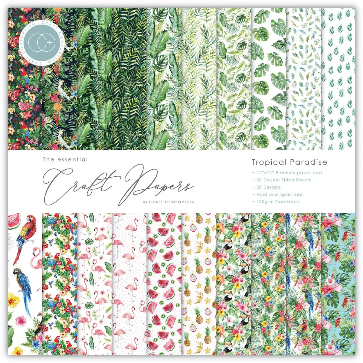 Craft Consortium Paper Pad Tropical Paradise 30 Φύλλα