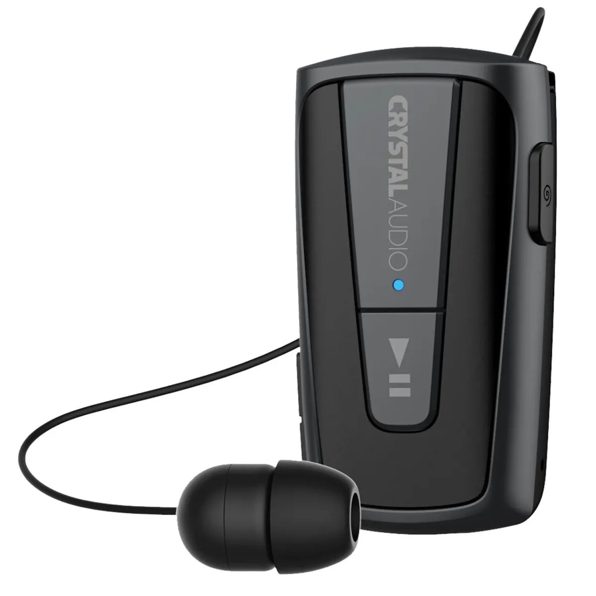 Crystal Audio Bluetooth Headset R3G Retractable Μαύρο