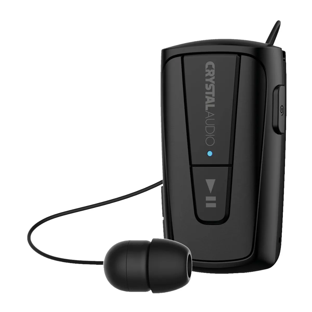 Crystal Audio Bluetooth Headset R3K Retractable Μαύρο