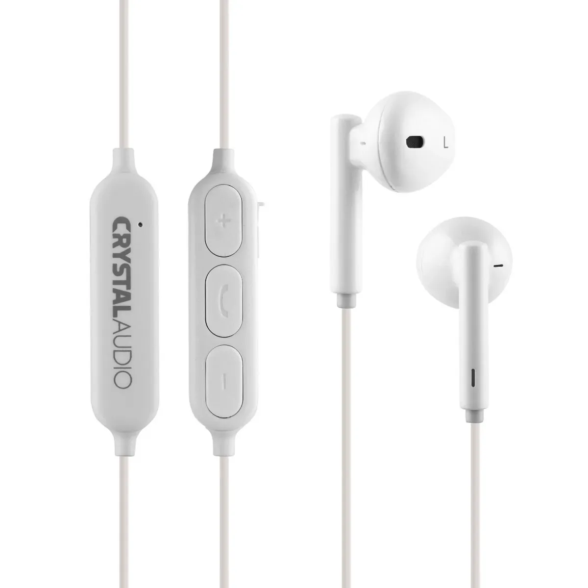 Crystal Audio Bluetooth Neckband BIE-02 Λευκό