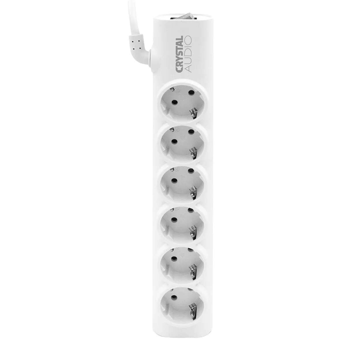 Crystal Audio Πολύπριζο Elegance 6 Θέσεων Σούκο