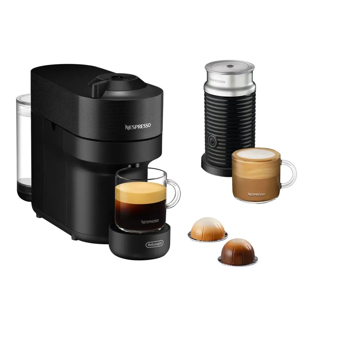 Delonghi Καφετιέρα Espresso Με κάψουλα & Aeroccino ENV90.BAE Vertuo Pop