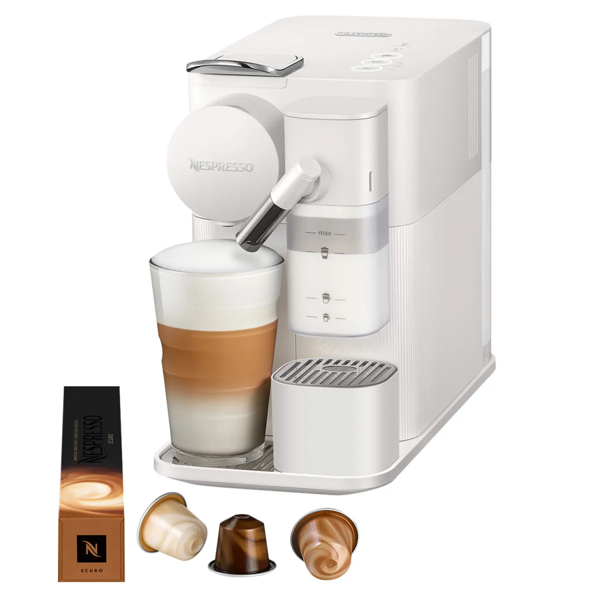 Delonghi Καφετιέρα Espresso Με κάψουλα EN510.W Lattisima One