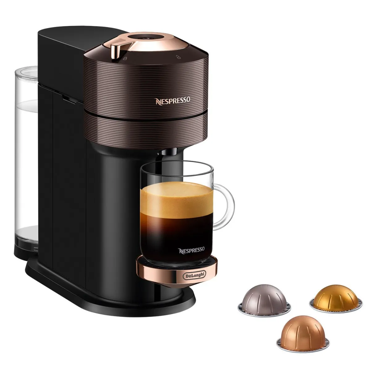 Delonghi Καφετιέρα Espresso Με κάψουλα ENV120.BW Vertuo Next Premium Rich Brown