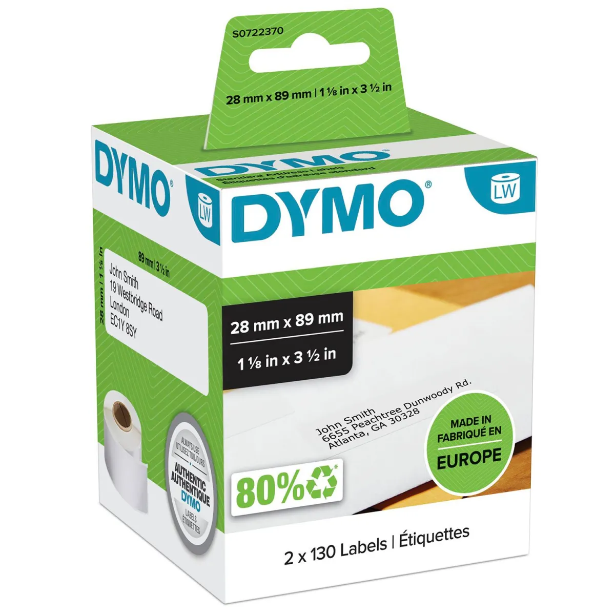 Dymo Χαρτοταινία Ετικετογράφου  89mmX28mm