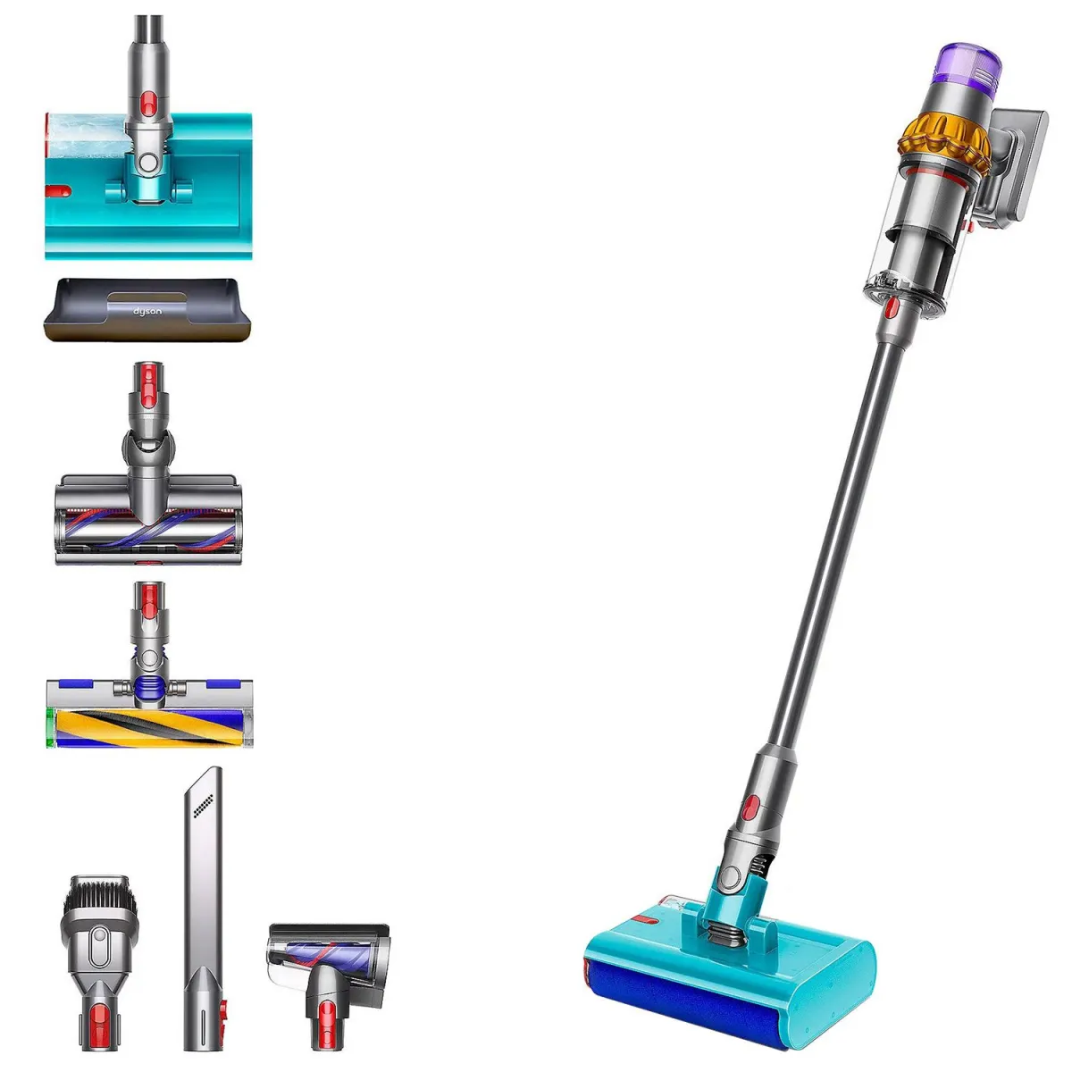 Dyson Σκούπα Stick Επαναφ/μενη  V15s Yellow/Iron/Nickel Detect Submarine