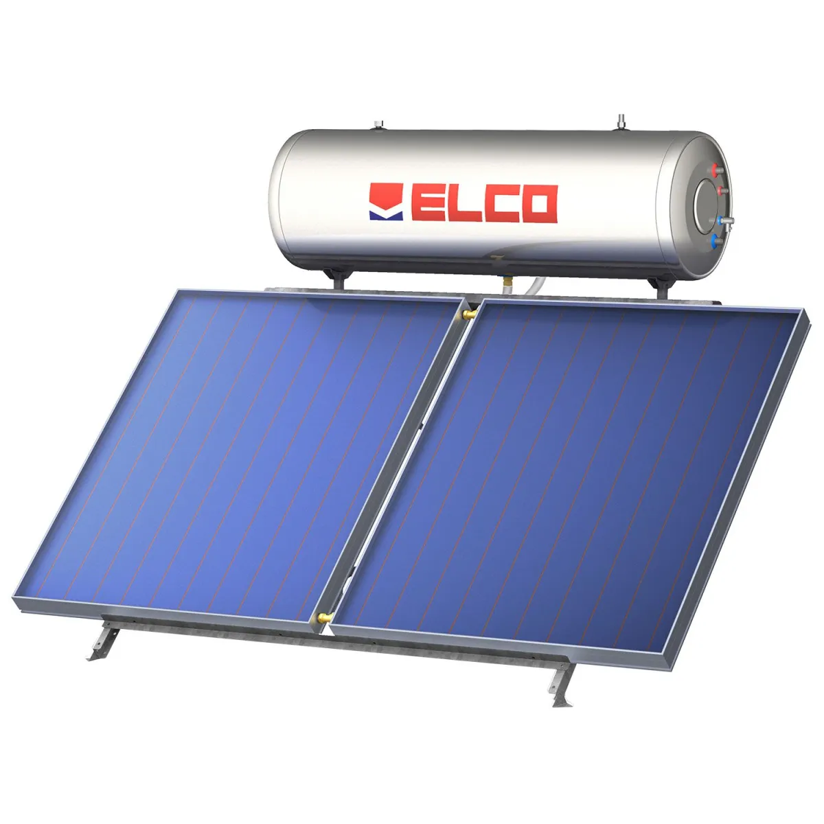 Elco Ηλιακός Θερμοσίφωνας Sol-Tech S2 200L/3.6τμ Διπλής Ενέργειας Ταράτσας