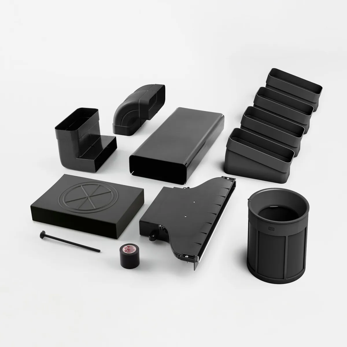 Elica KIT0167757 Κιτ ανακύκλωσης αέρα Μαύρο