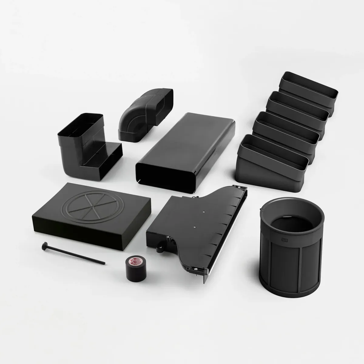 Elica KIT0167757 Κιτ ανακύκλωσης αέρα Μαύρο
