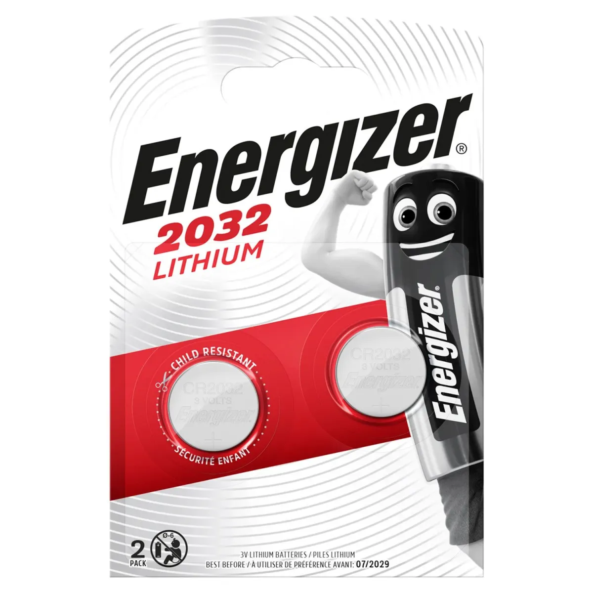 Energizer Μπαταρίες Λιθίου CR2032 (2 τεμ.)