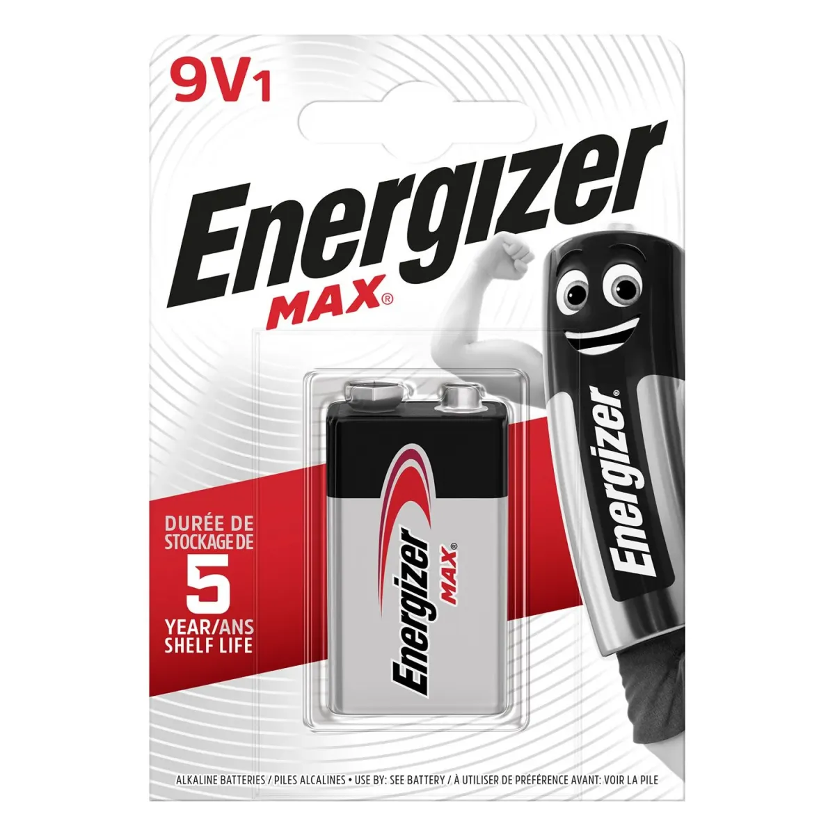 Energizer Μπαταρία Αλκαλικές Max 9V (1 τεμ.)
