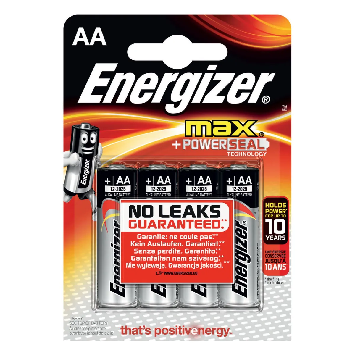 Energizer Μπαταρίες Αλκαλικές Max Powerseal AA (4 τεμ.)