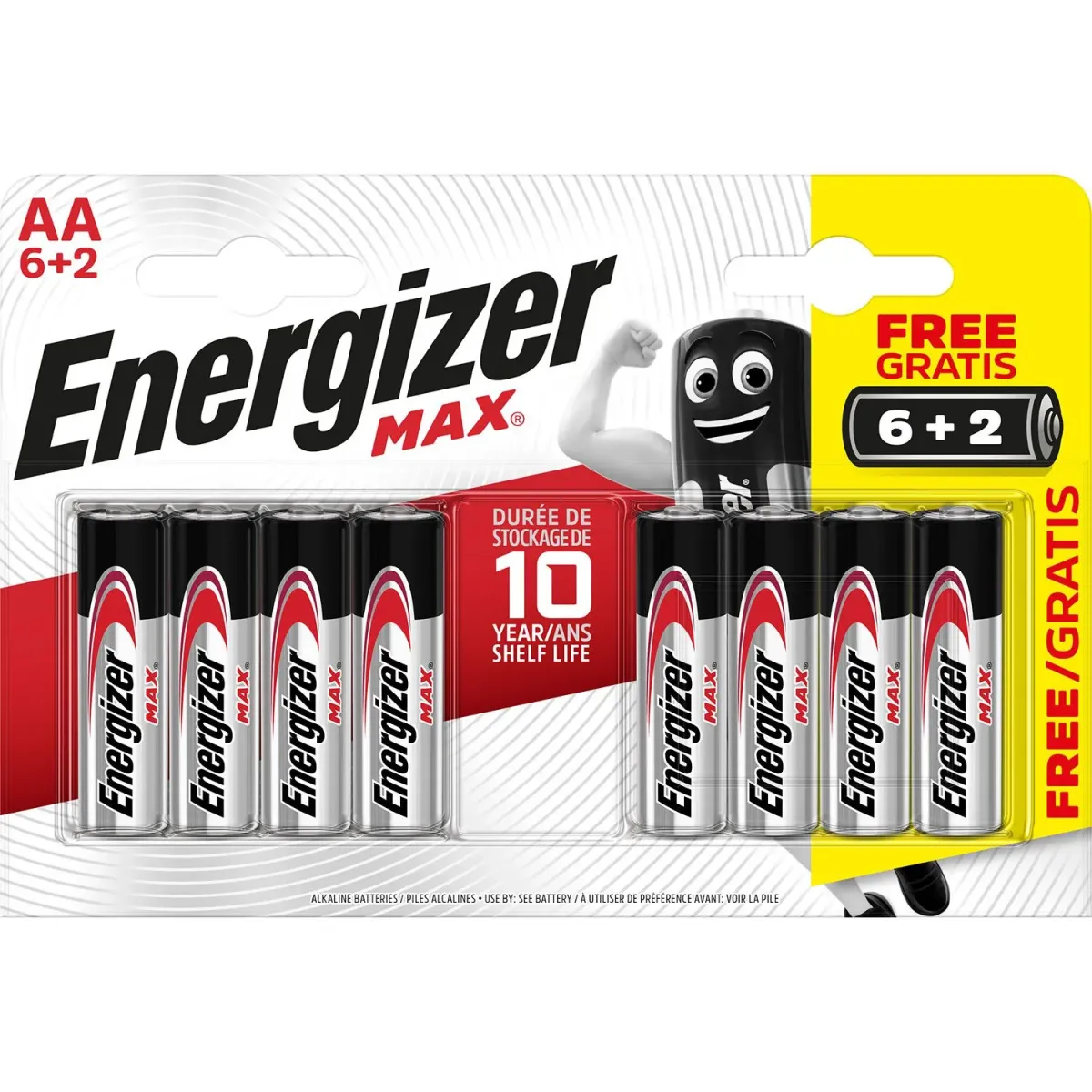 Energizer Μπαταρίες Αλκαλικές Max Ultra+ AA (6 τεμ+2 Δώρο)
