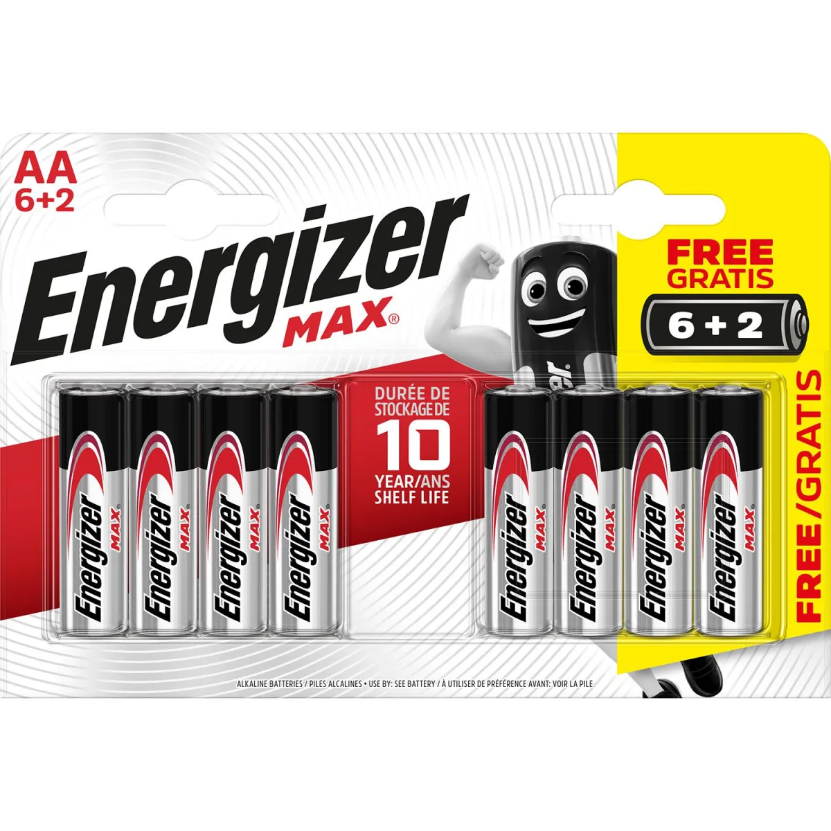 Energizer Μπαταρίες Αλκαλικές Max Ultra+ AA (6 τεμ+2 Δώρο)