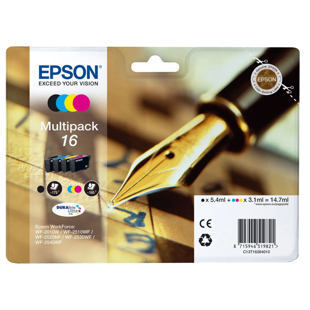 Μελάνι Epson 16 (BK-C-M-Y) Multipack