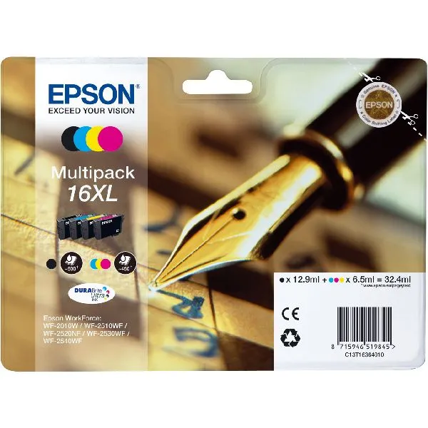 Μελάνι Epson 16XL (BK-C-M-Y) Multipack