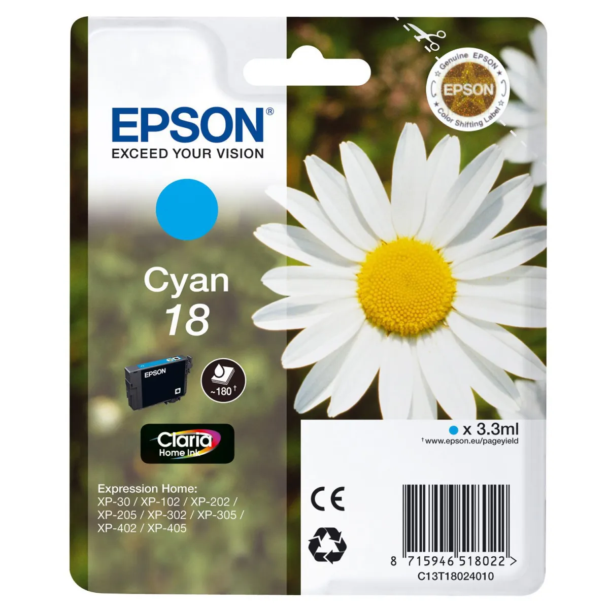 Μελάνι Epson 18 Cyan