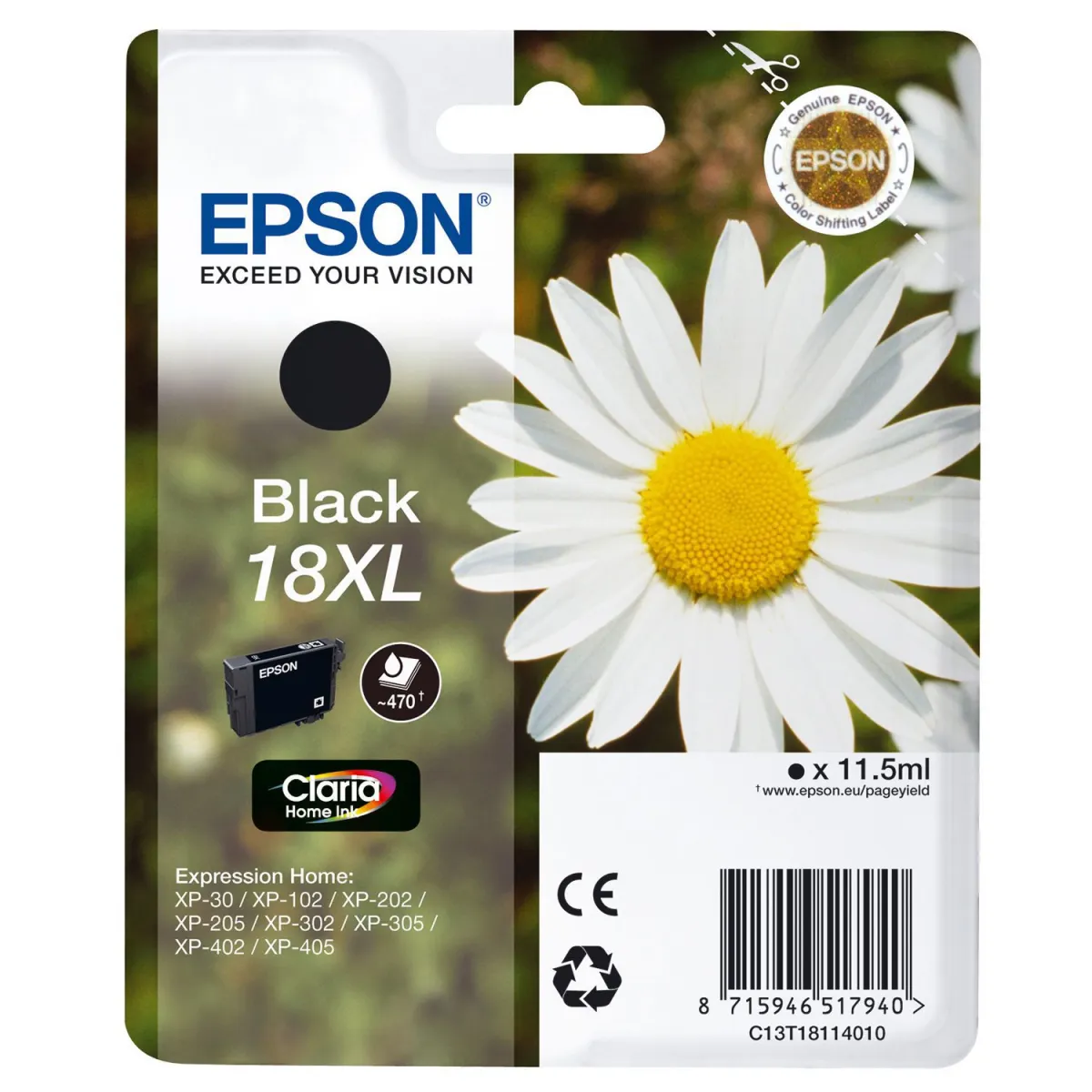Μελάνι Epson 18XL Black