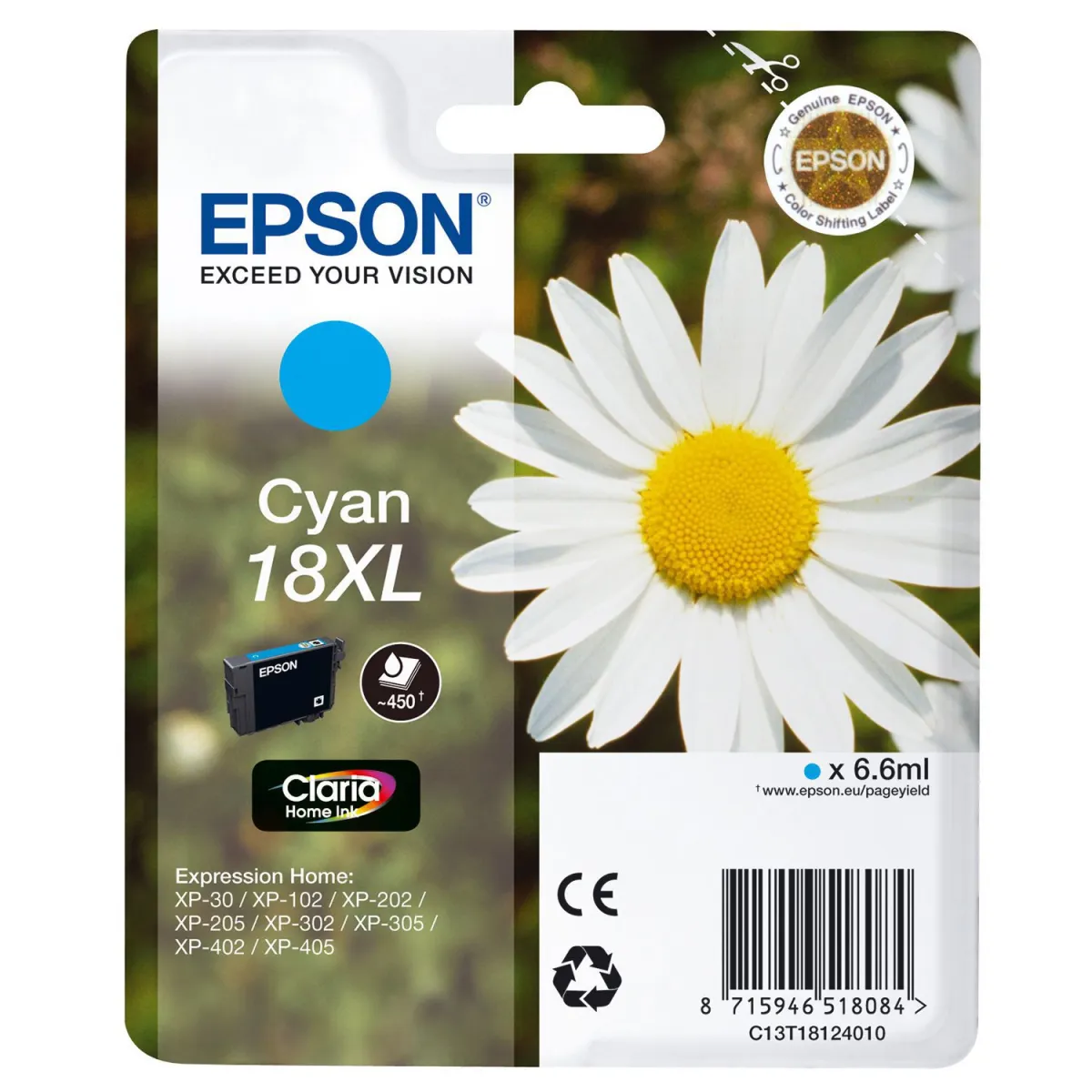 Μελάνι Epson 18XL Cyan
