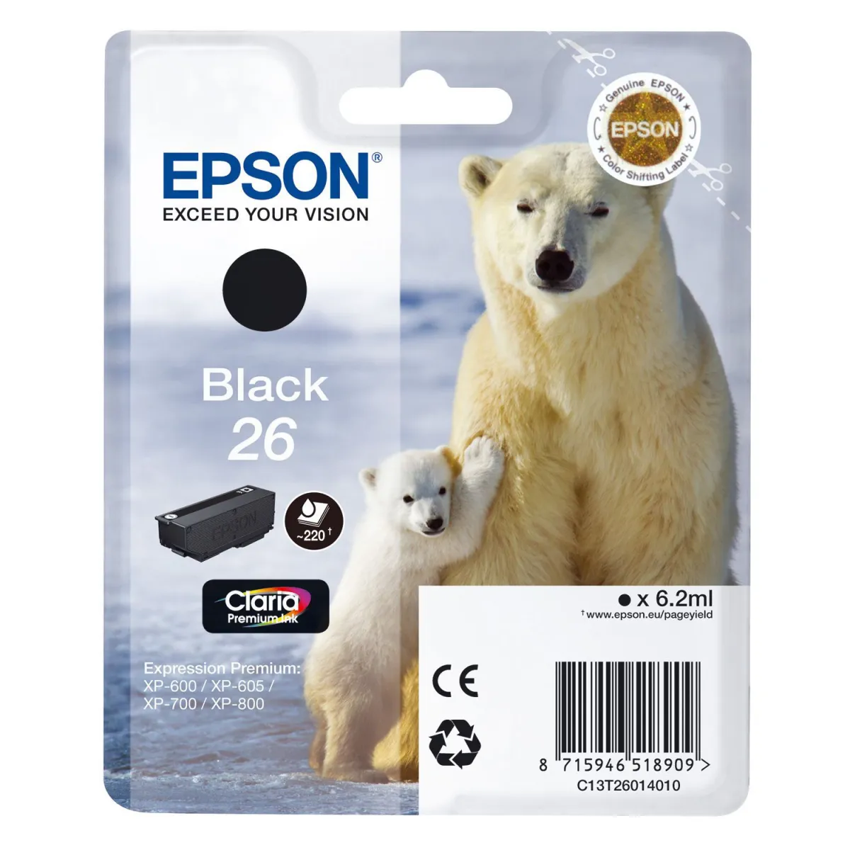 Μελάνι Epson 26 Black