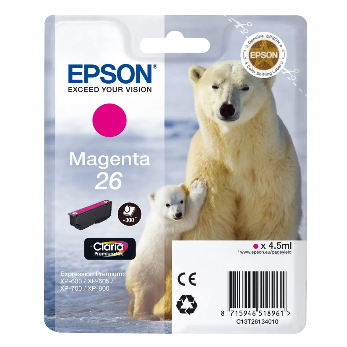Μελάνι Epson 26 Magenta