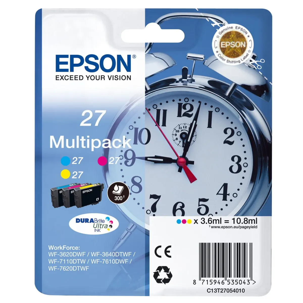 Μελάνι Epson 27 (C-M-Y) Multipack