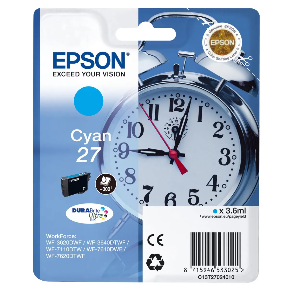 Μελάνι Epson 27 Cyan