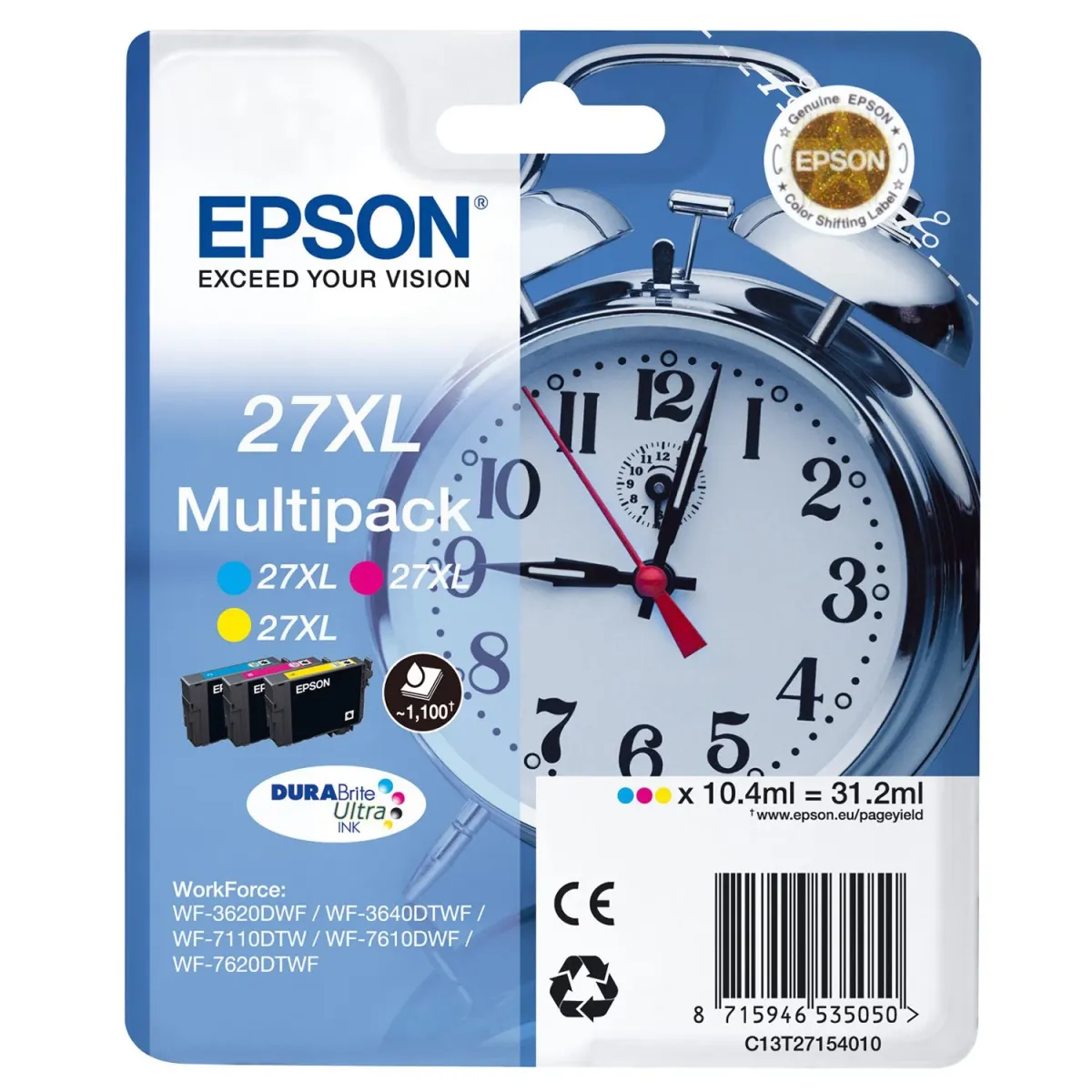 Μελάνι Epson 27XL (C-M-Y) Multipack
