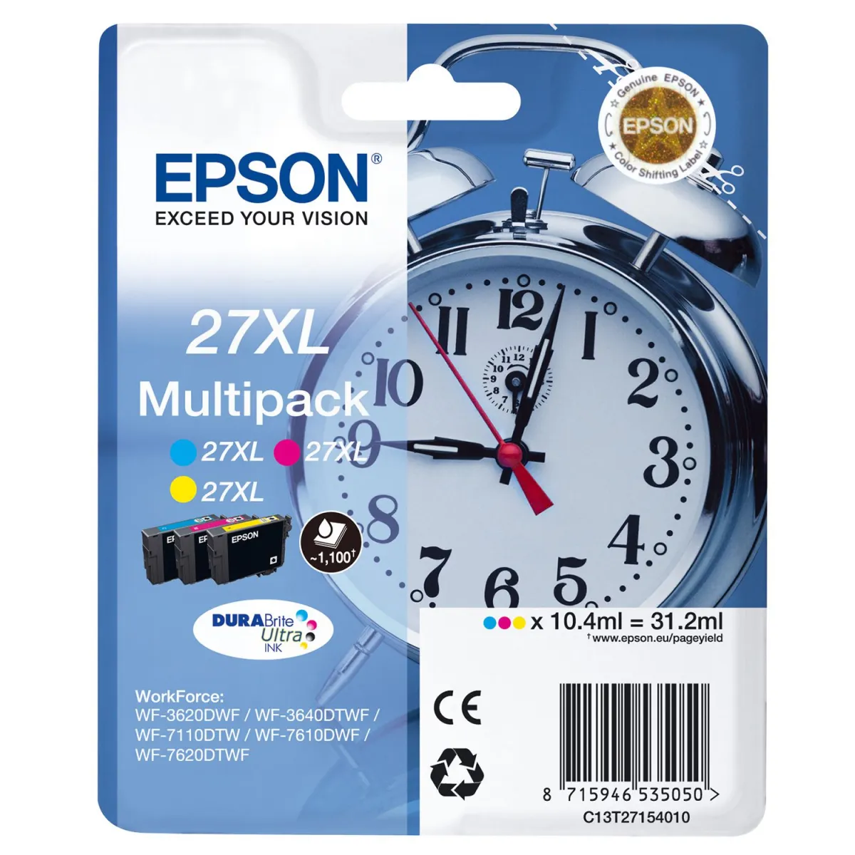 Μελάνι Epson 27XL (C-M-Y) Multipack